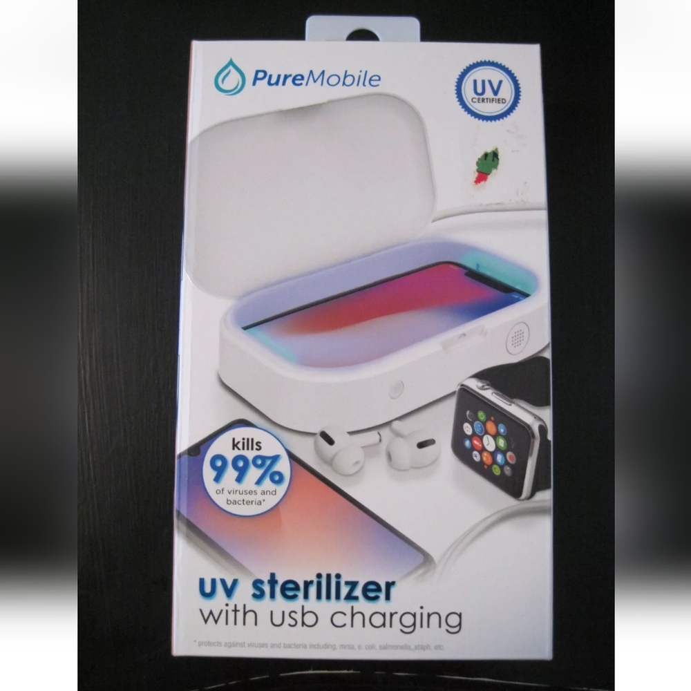 Pure Mobile UB sterilizer w/USB charging NIB